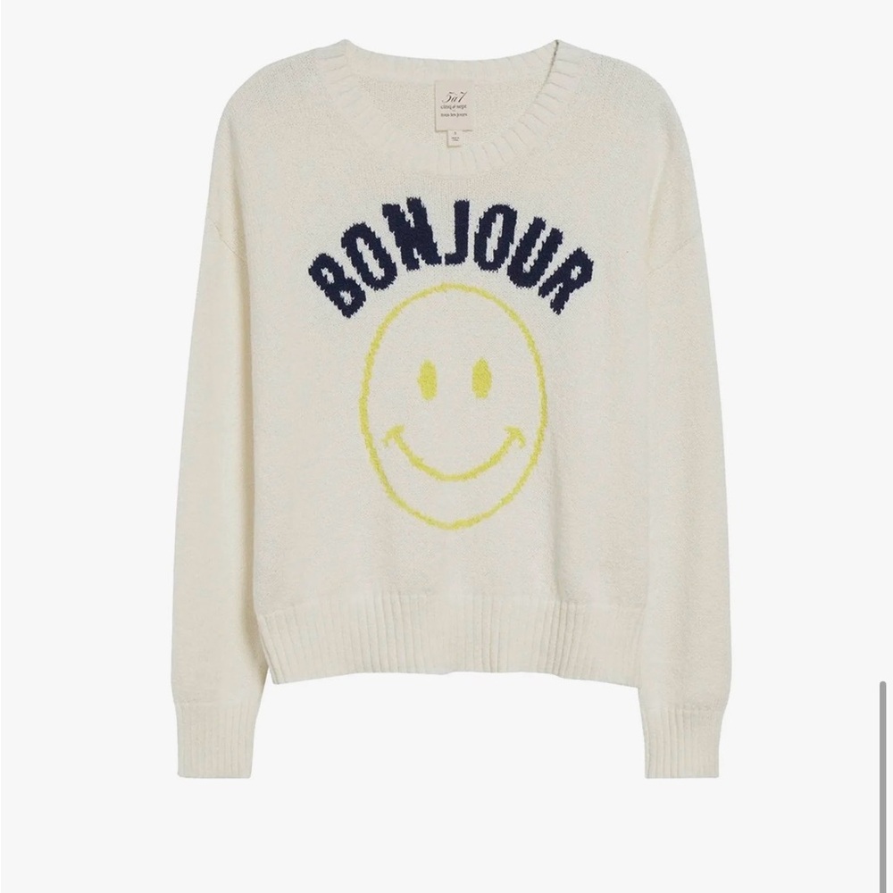 NWT - Cing à Sept Chunky Graphic Pullover size S